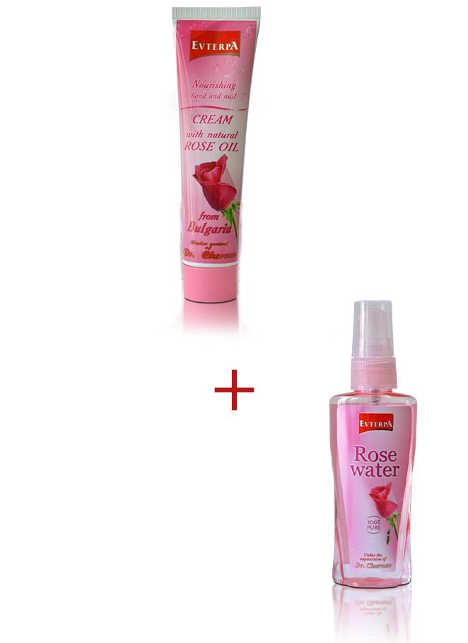 Hand and nail cream with rose oil + Rose water - picture 1
